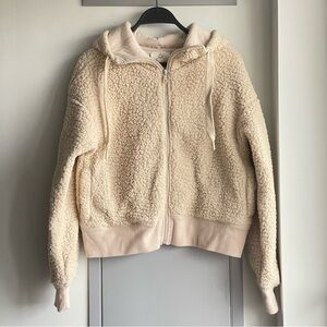 OFFLINE BY AERIE Cream Sherpa Hoodie Jacket